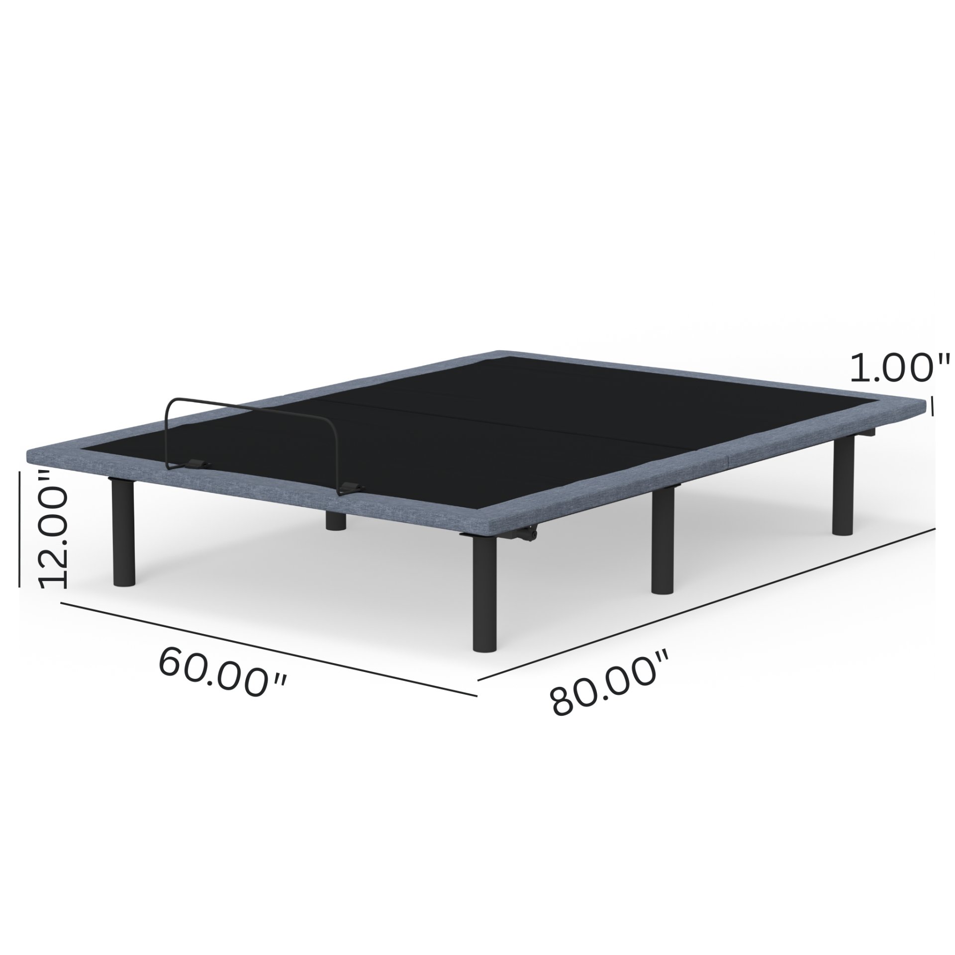 Btx4 - Queen Adjustable Bed Base With Head And Foot Position Adjustment - Black / Gray - Image 6