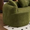 4 Seater Sofa With Chenille Fabric, 30D, 60 Hardness Full Sponge, 4 Pillow For Living Room, Home Furniture Sleeper Sectional Sofa For Apartment - Green - Image 30