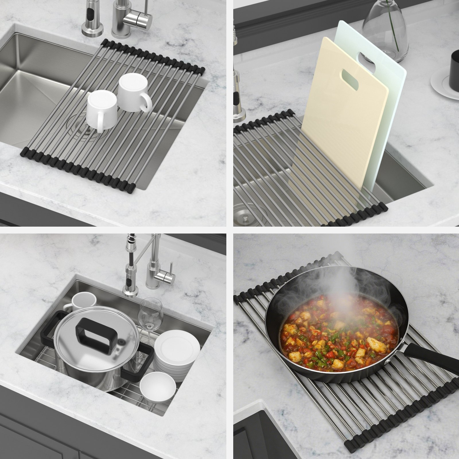 Ada-Compliant 23" Undermount Sink, Low Depth Single Bowl - Brushed Nickel - Image 7