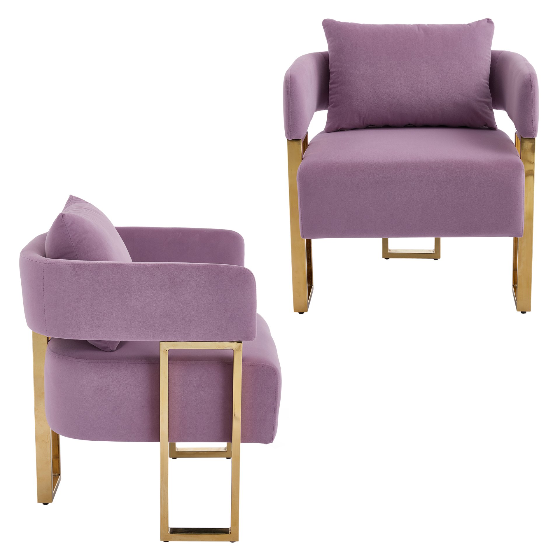 Decorative Chair (Set of 2) - Lilac - Image 8