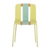 4 Piece Set Of Modern Striped Color Blocking Single Chairs Waterproof And Fade Resistant - Grain Yellow / Haze Green / Tropical Orange - Image 14