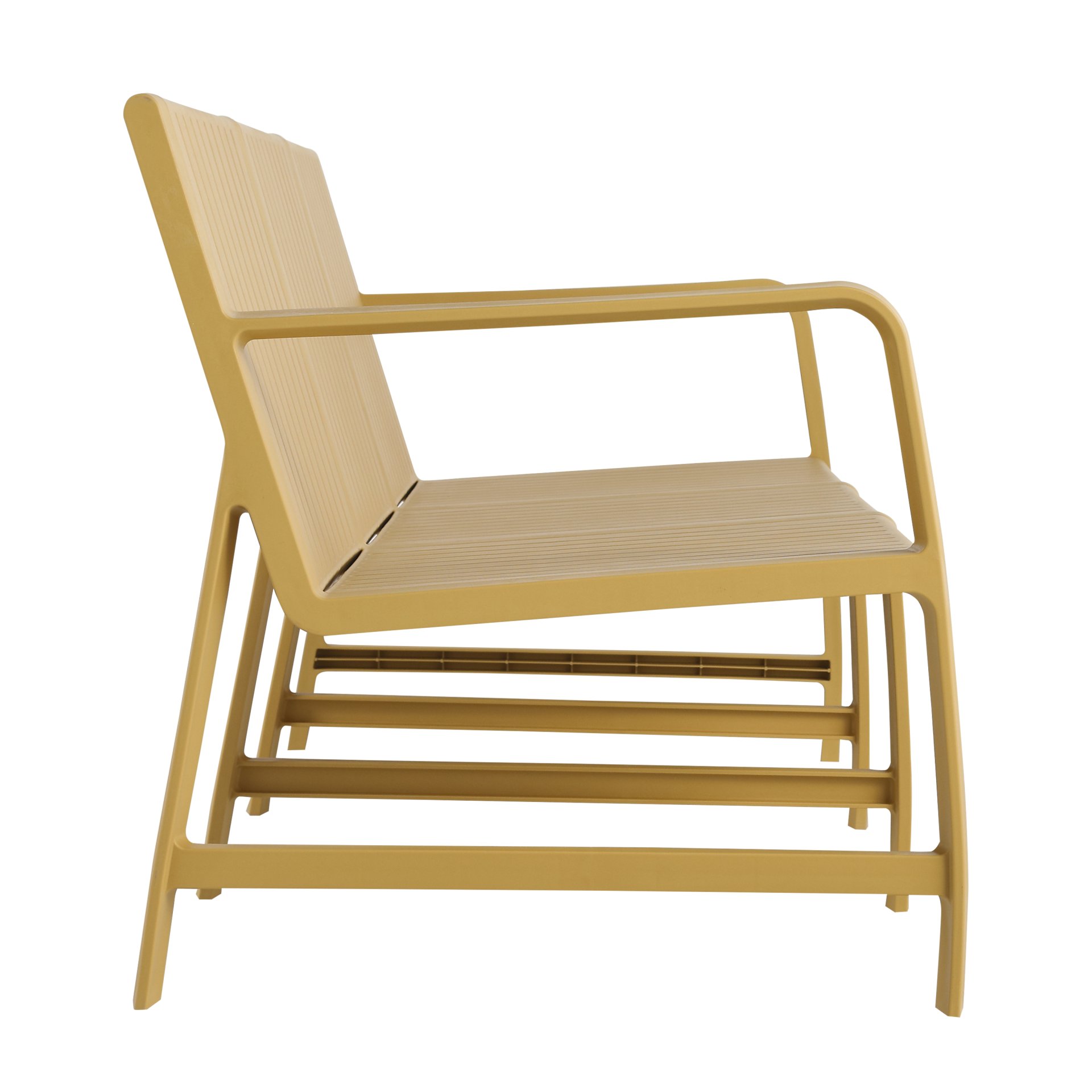 1 Piece Indoor / Outdoor 3 Seater Sofa, UV Resistant, Waterproof And Durable - Brick Yellow - Image 12