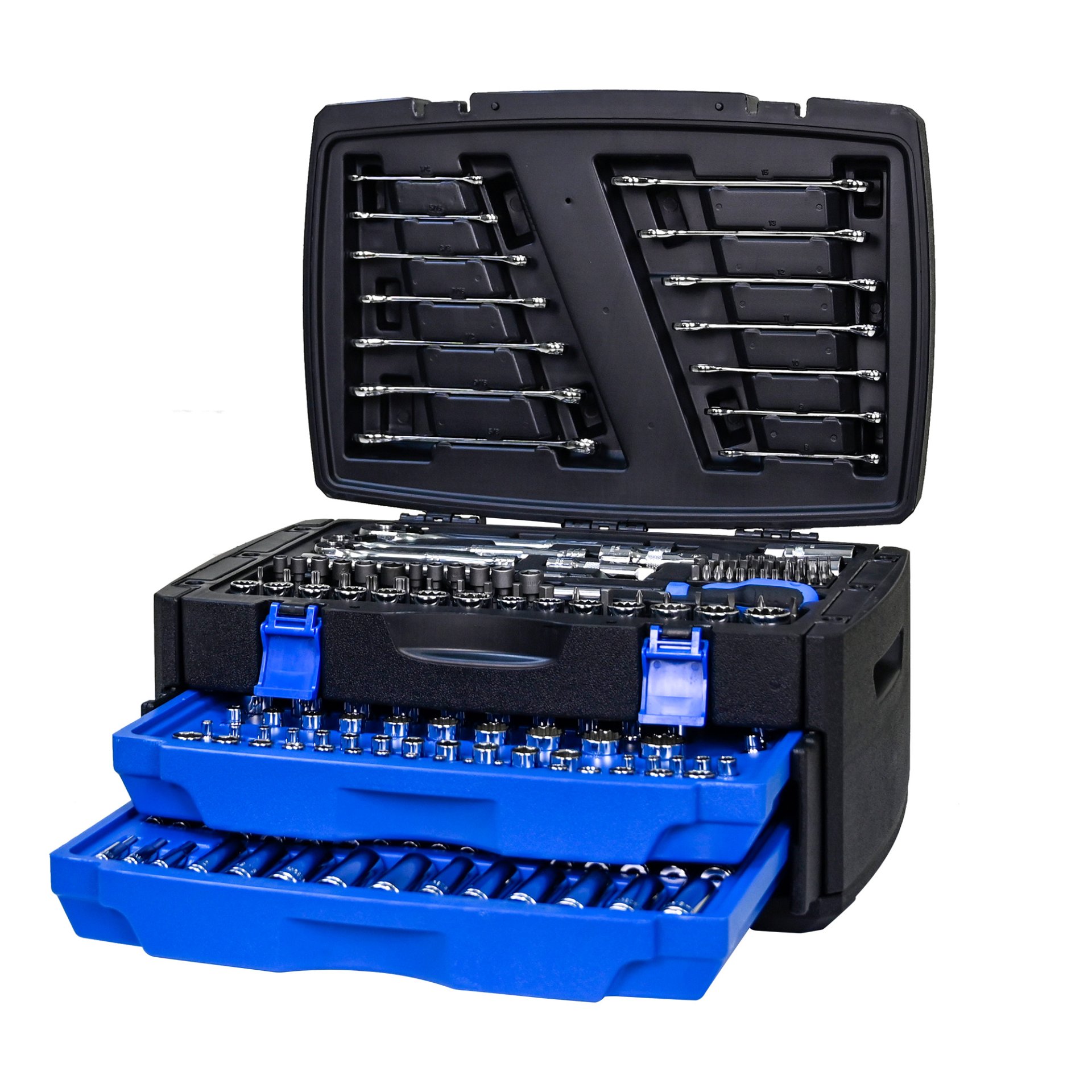 Tool Box With 266 Pieces Hand Tool Set - Black - Image 6