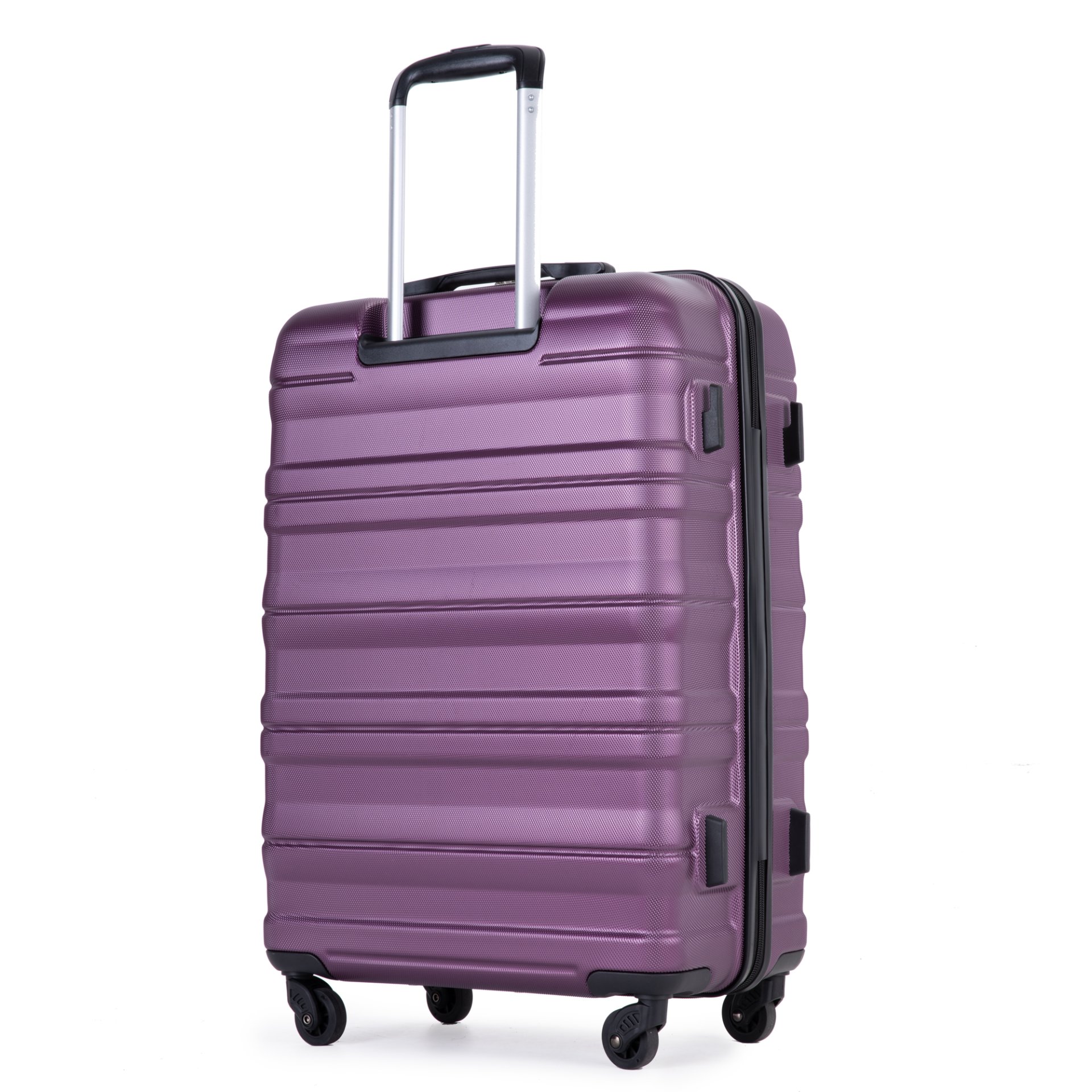 Expandable 3 Piece Luggage Sets Pc Lightweight & Durable Suitcase With Two Hooks, Spinner Wheels, Tsa Lock, (21/25/29) - Dark Purple - Image 12