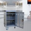 30 And 2 Bay Mobile School Charging Cart Station For Chromebook, Tablet And Laptop Computer With Power Strip Included - Silver - Image 13