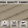 2 Piece Outdoor Chaise Lounge Cushion Set, Replacement Cushions For Patio Furniture - Khaki - Image 4