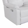 Blanche - 3 Piece Reclining Sofa And Loveseat With LED Lights, Speaker - White - Image 6