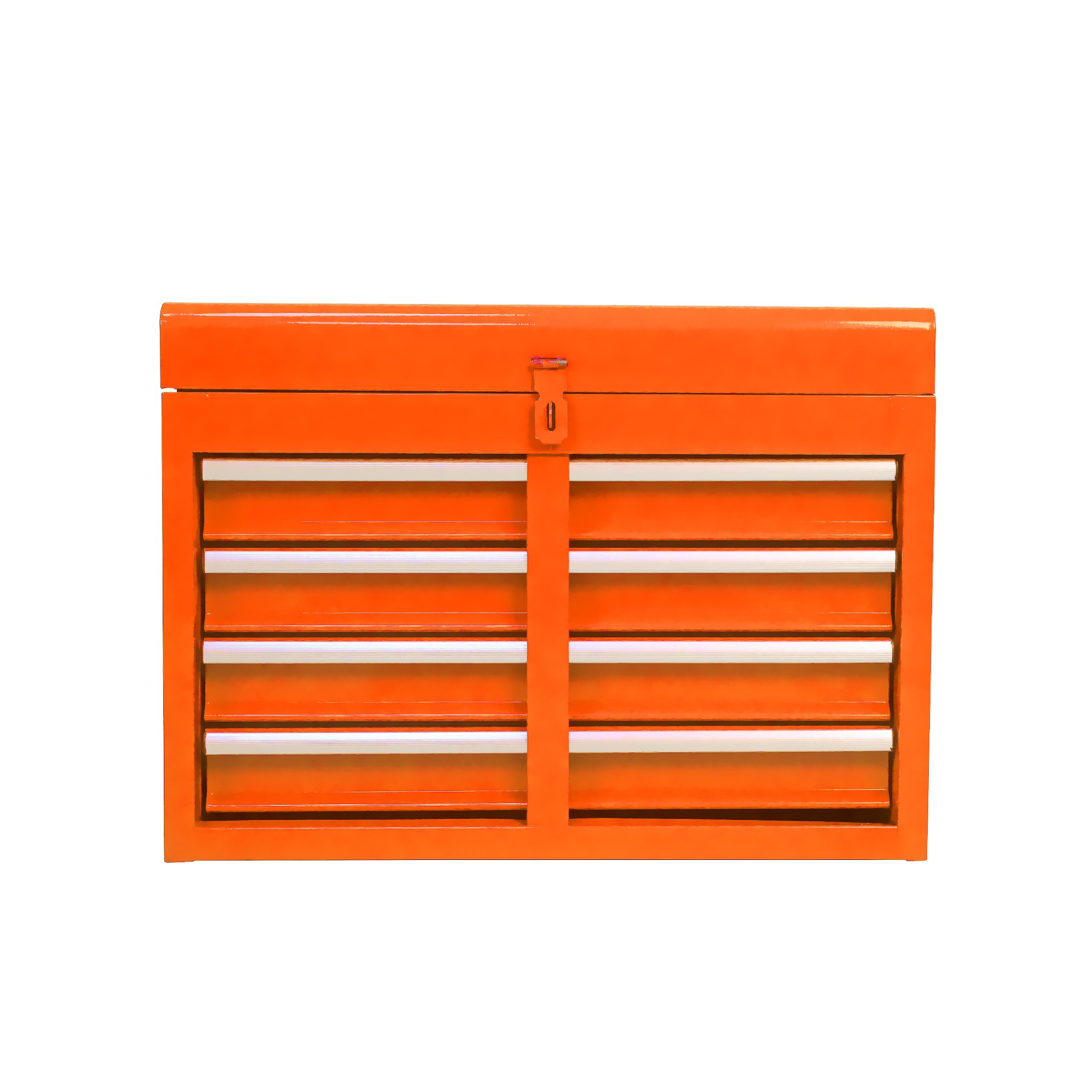 Rolling Tool Chest, 5 Drawer Tool Box Organizer With Lockable Wheels & Sliding Drawers & Detachable Top & Adjustable Shelf, Tool Storage Cabinet For Garage Workshop - Orange - Image 9