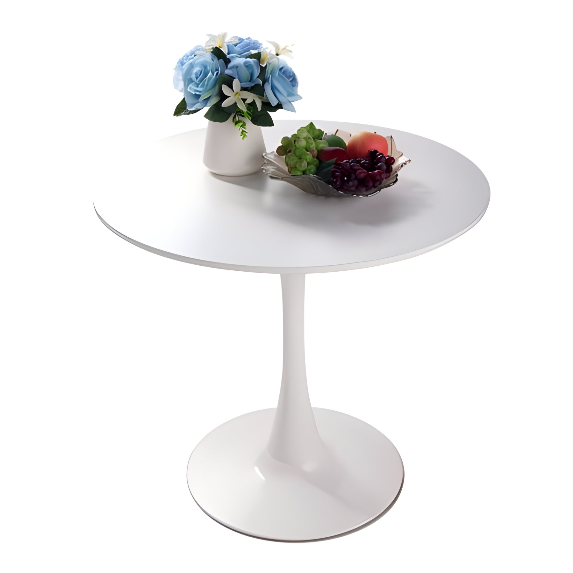Round Dining Table For 2 - 4 People - White - Image 13