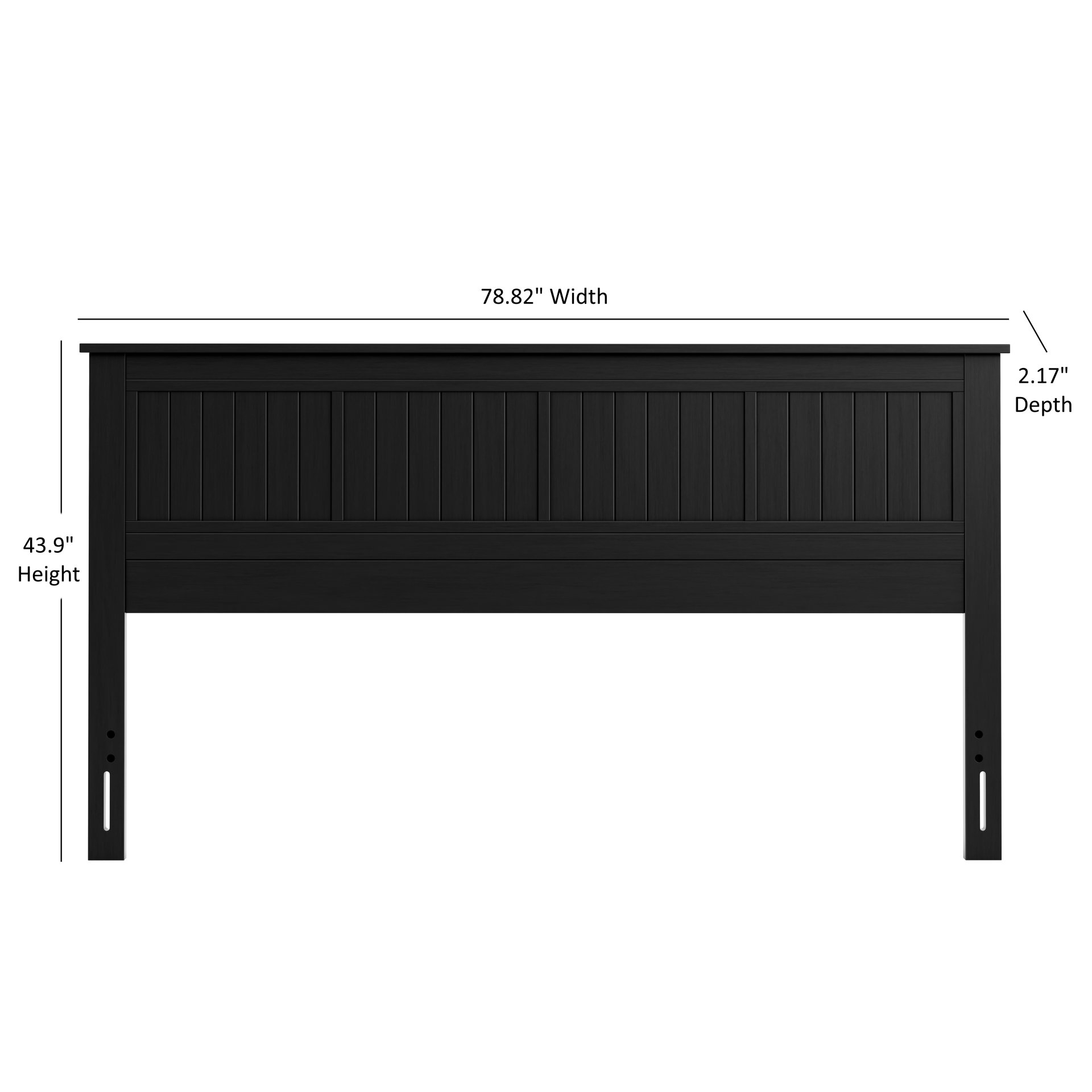 Walton - King Window Pane Panel Headboard - Black - Image 3
