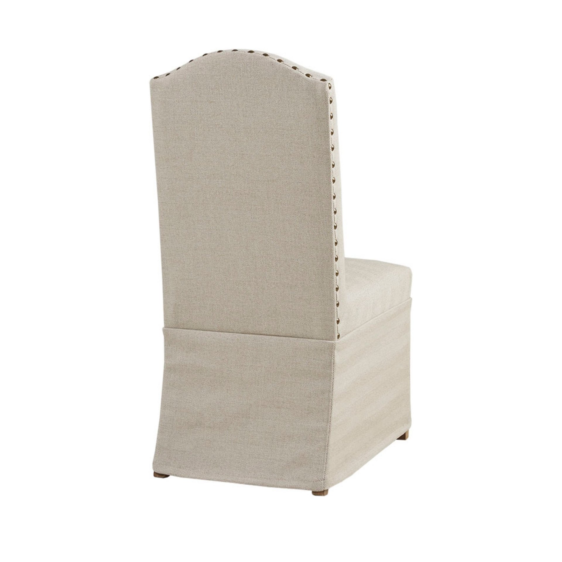 Dining Chair With Skirts (Set of 2) - Beige - Image 7