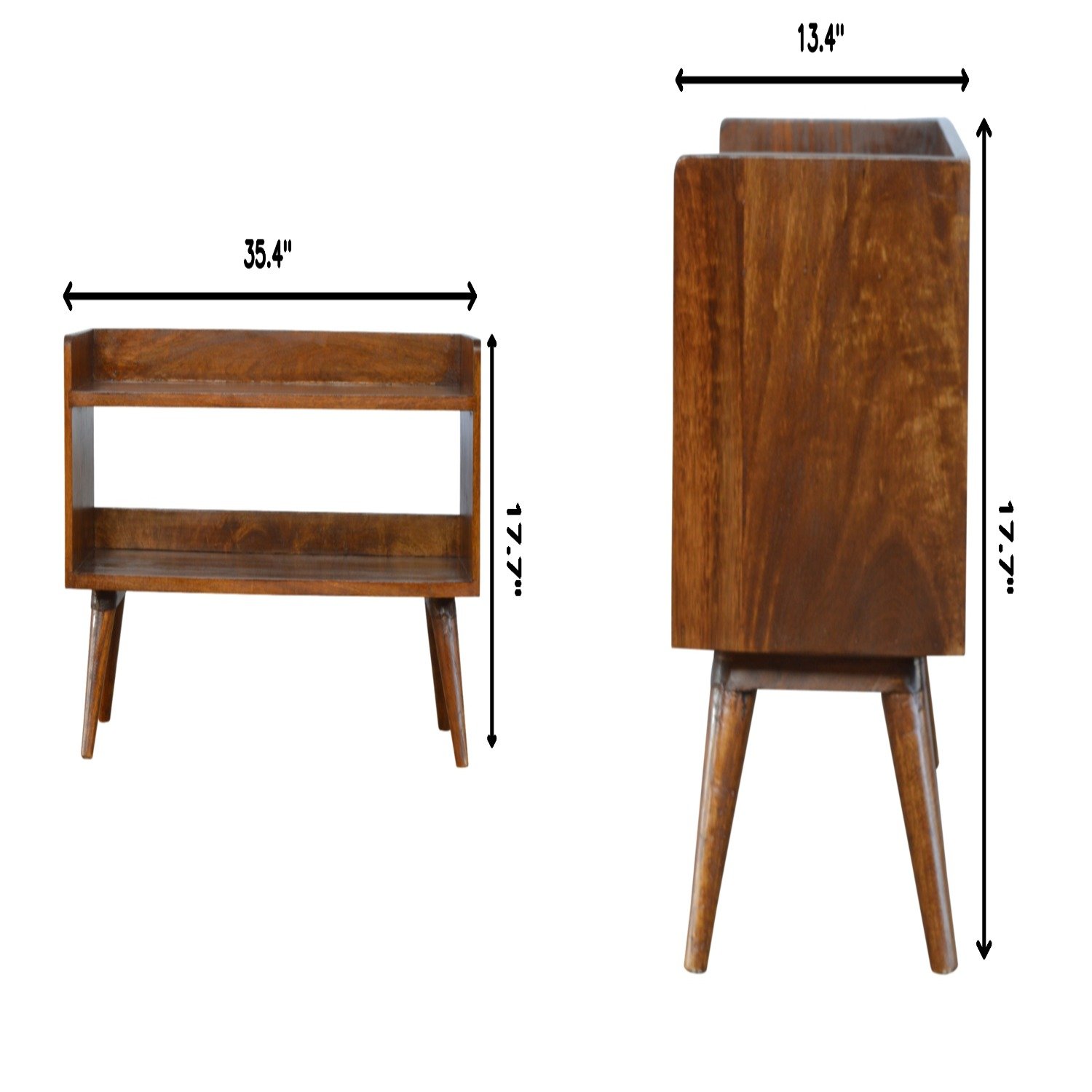 Nordic Storage Bench - Chestnut - Image 17