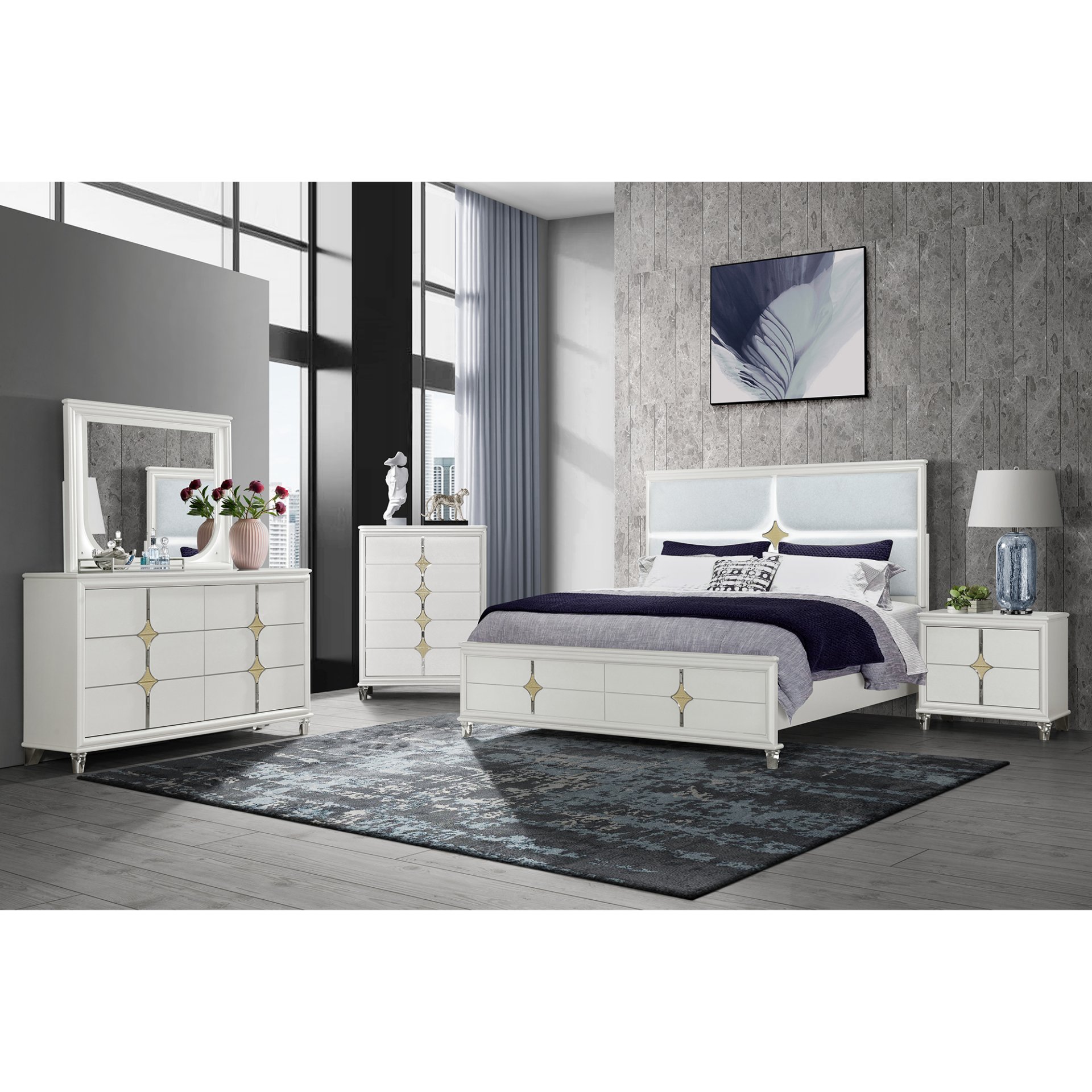 Uriuni - Bedroom Bench - Champagne - Image 2