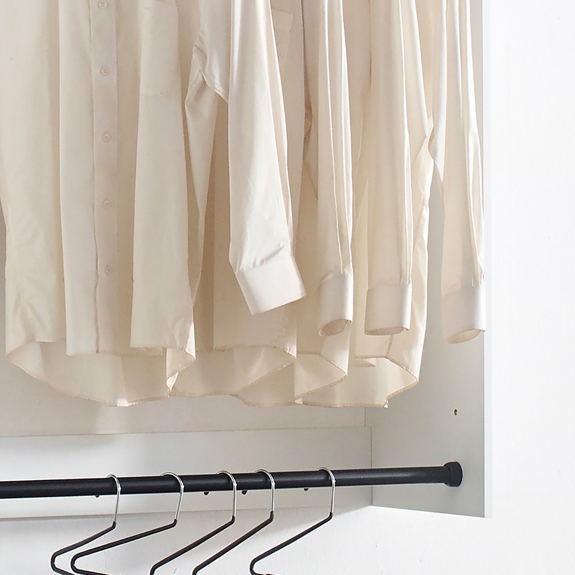 Devi - Wall Mounted Closet System With Modular Design And Ample Storage - White - Image 4