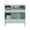 36" Bathroom Vanity With Sink, Soft Close Doors, And Storage Drawers - Green - Image 12