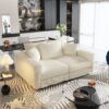 3 Seat Sofa, Convertible Deep Seat Sofa Lounge Chair For Living Room - Beige - Image 6