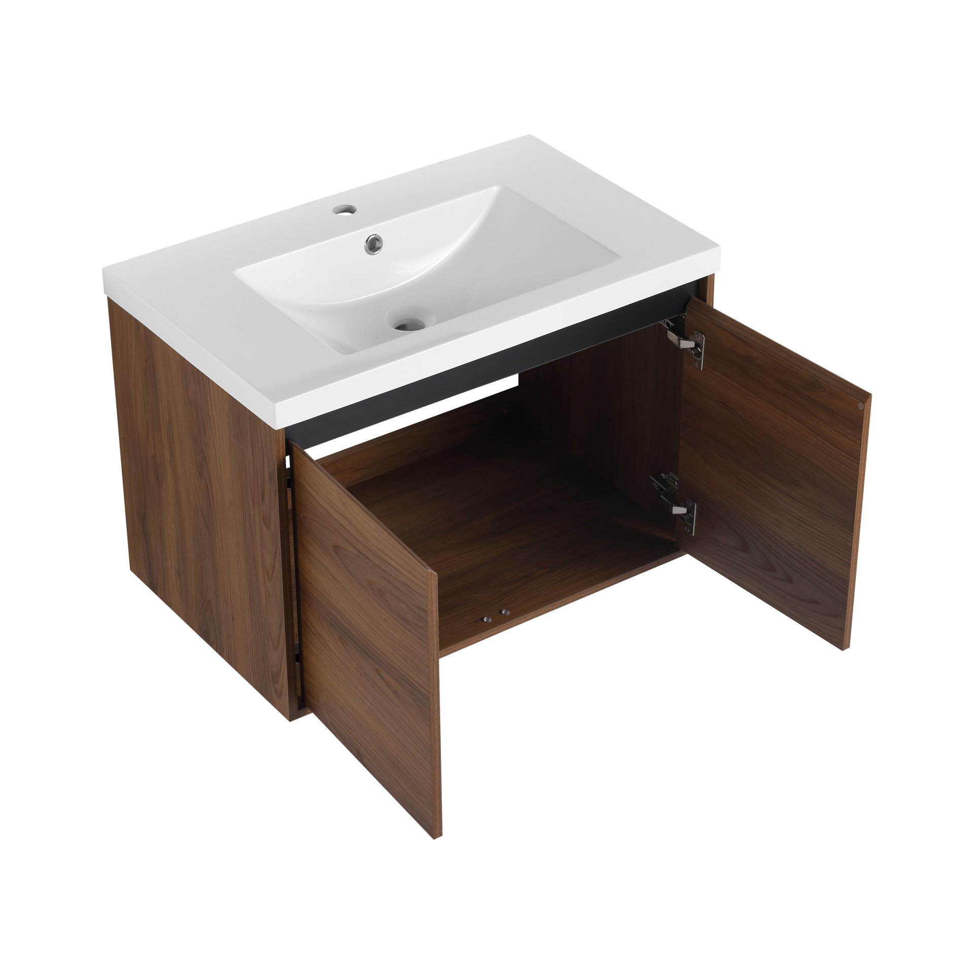 Bathroom Vanity With Resin Countertop Sink - Brown - Image 11