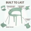 1 Piece Designed Single Chair, UV Resistant, Waterproof And Wear Resistant - Haze Green - Image 15