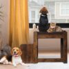 Pet Bunk Bed With Removable Step For Dogs And Cats, Multi-Level Bed Window Perch Seat Platform With Cushion And Cat Scratch Pad, Indoor Use - Dark Brown - Image 4