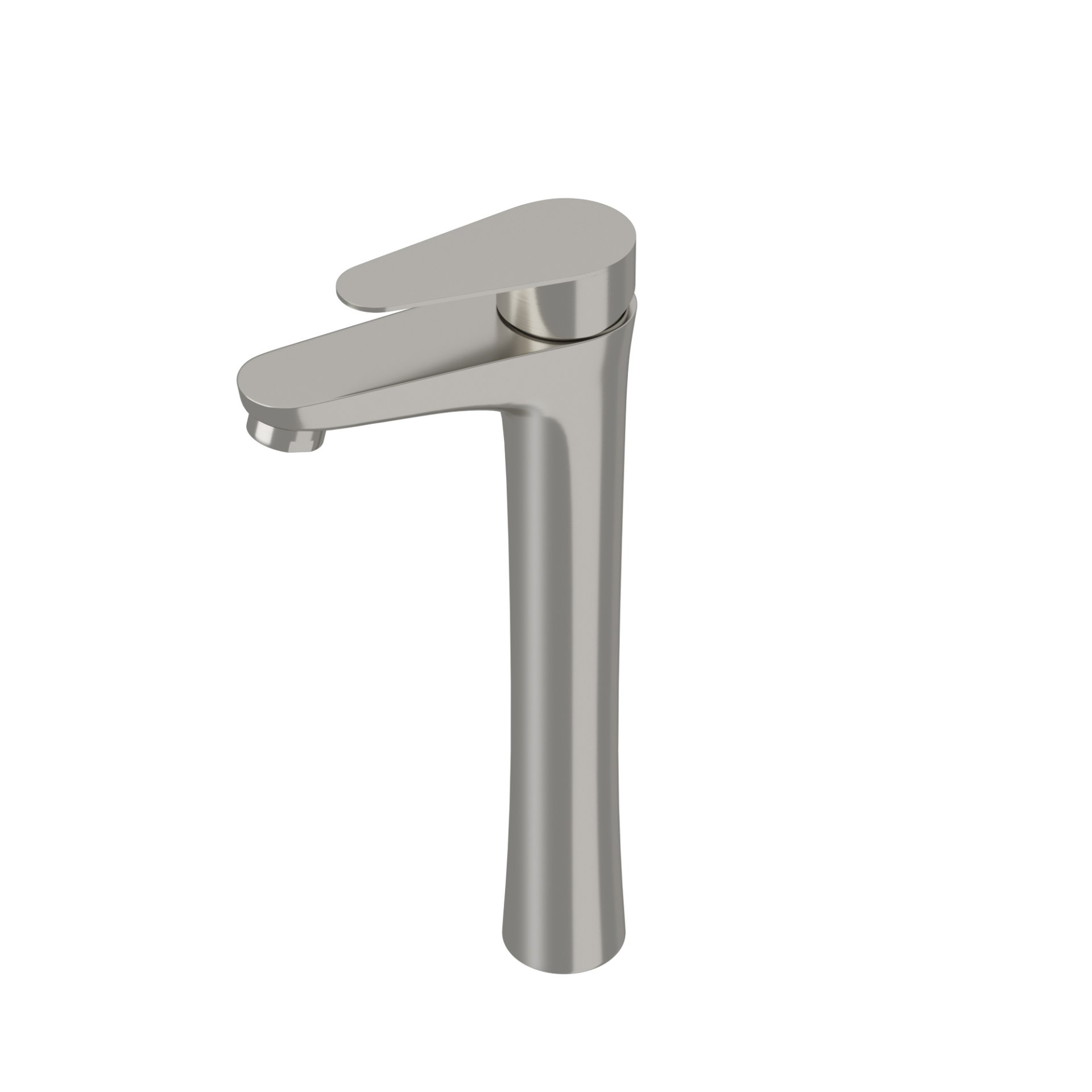 Single Handle Vessel Sink Faucet With Tall Spout For Bathroom Vanity - Brushed Nickel - Image 8