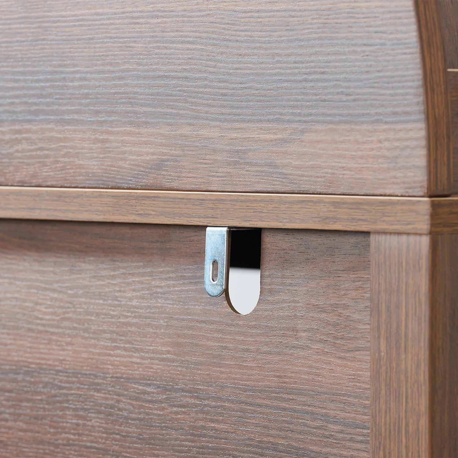 Retro Dome Cabinet With Large Storage Space, High Quality Materials - Walnut / Walnut Brown - Image 12