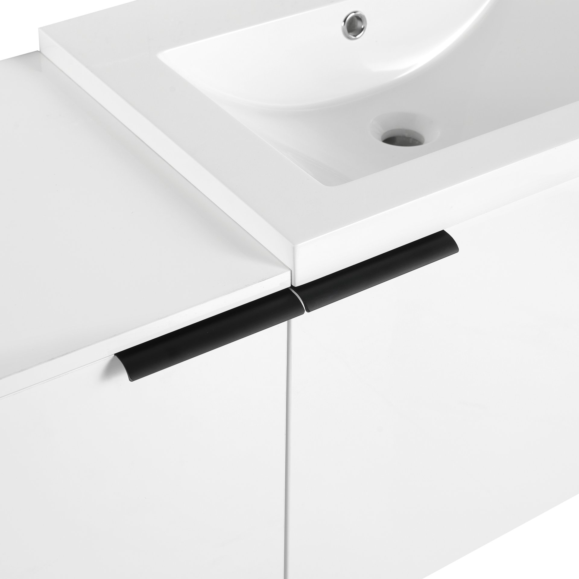Modern 48" Bathroom Vanity Sink Combo With Spacious Storage - White - Image 12