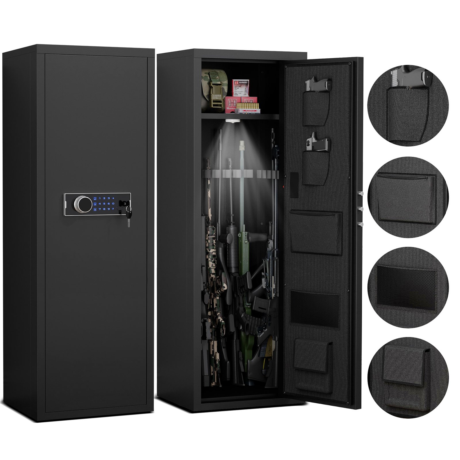 Unassembled Gun Safes - Black - Image 4