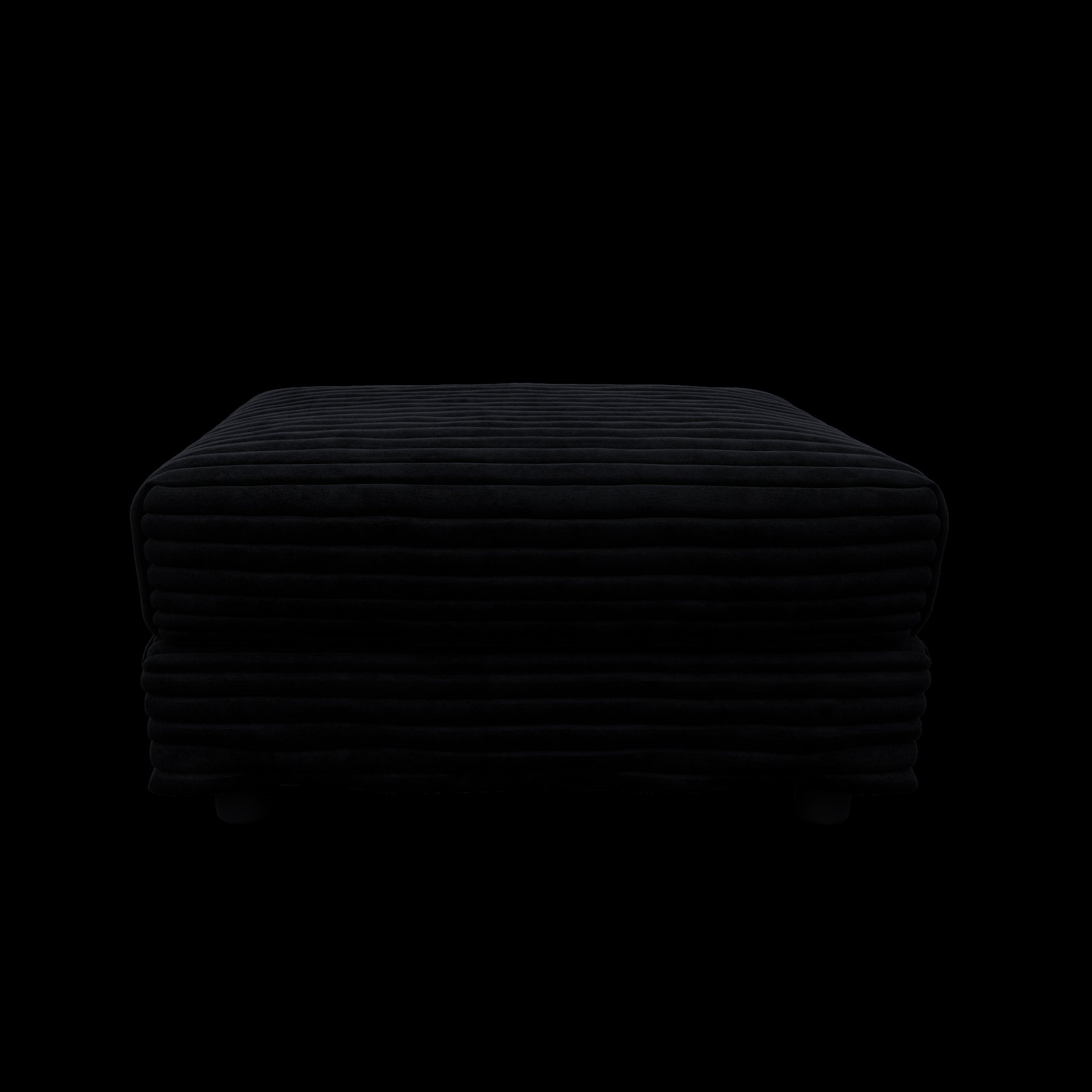 4 Seat Sofa, Deep Seat Couches With Soft Pillows And 2 Ottomans, Convertible Sofa Lounge Chair, For Living Room - Black - Image 24