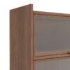 4 Flip Doors Cabinet, With Ample Storage Space For Living Room - Walnut - Image 13