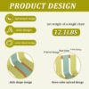 4 Piece Set Of Modern Striped Color Blocking Single Chairs Waterproof And Fade Resistant - Grain Yellow / Haze Green / Tropical Orange - Image 11