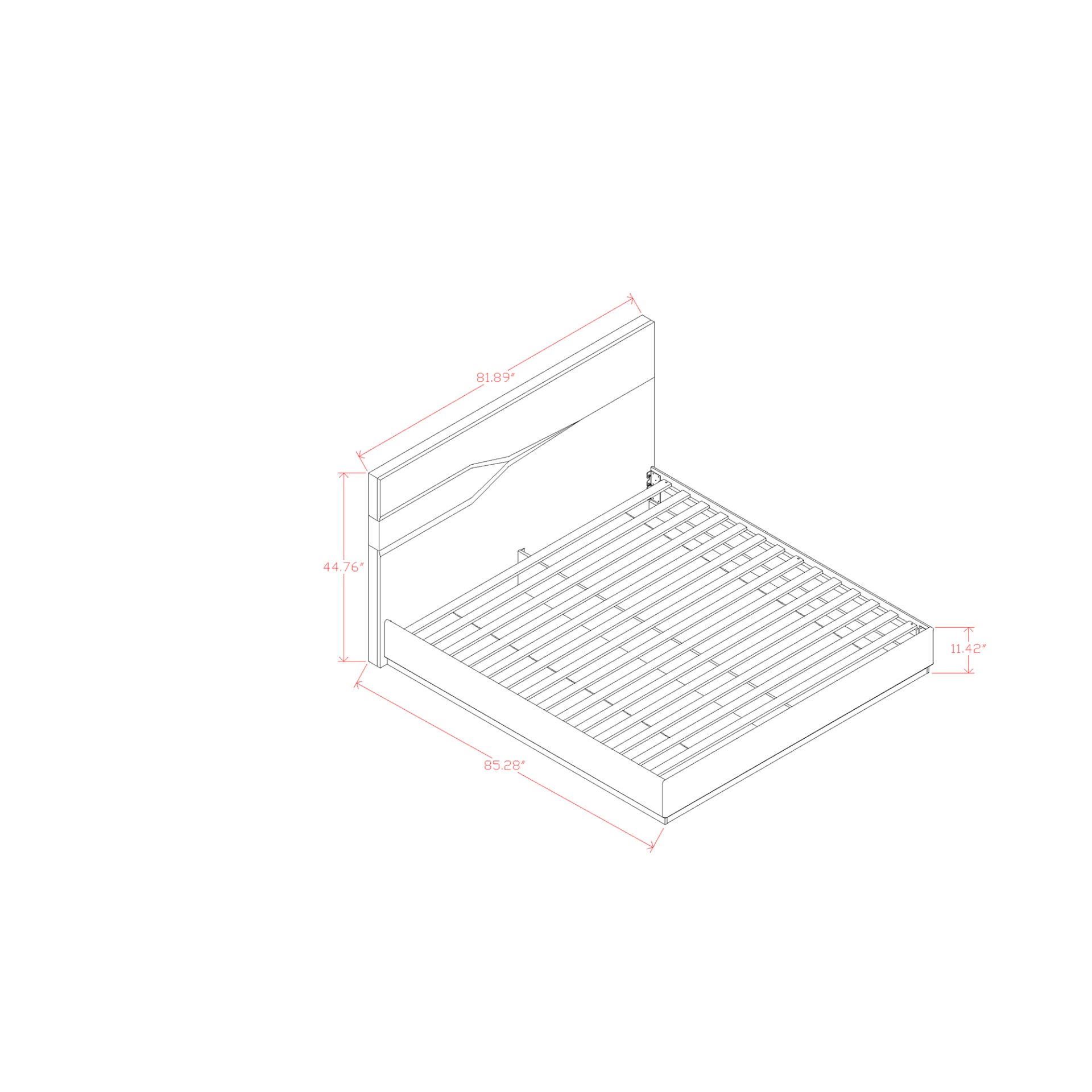Vios - 5 Piece Queen Bedroom Set With Zebrano Accent - White / Black - Image 3