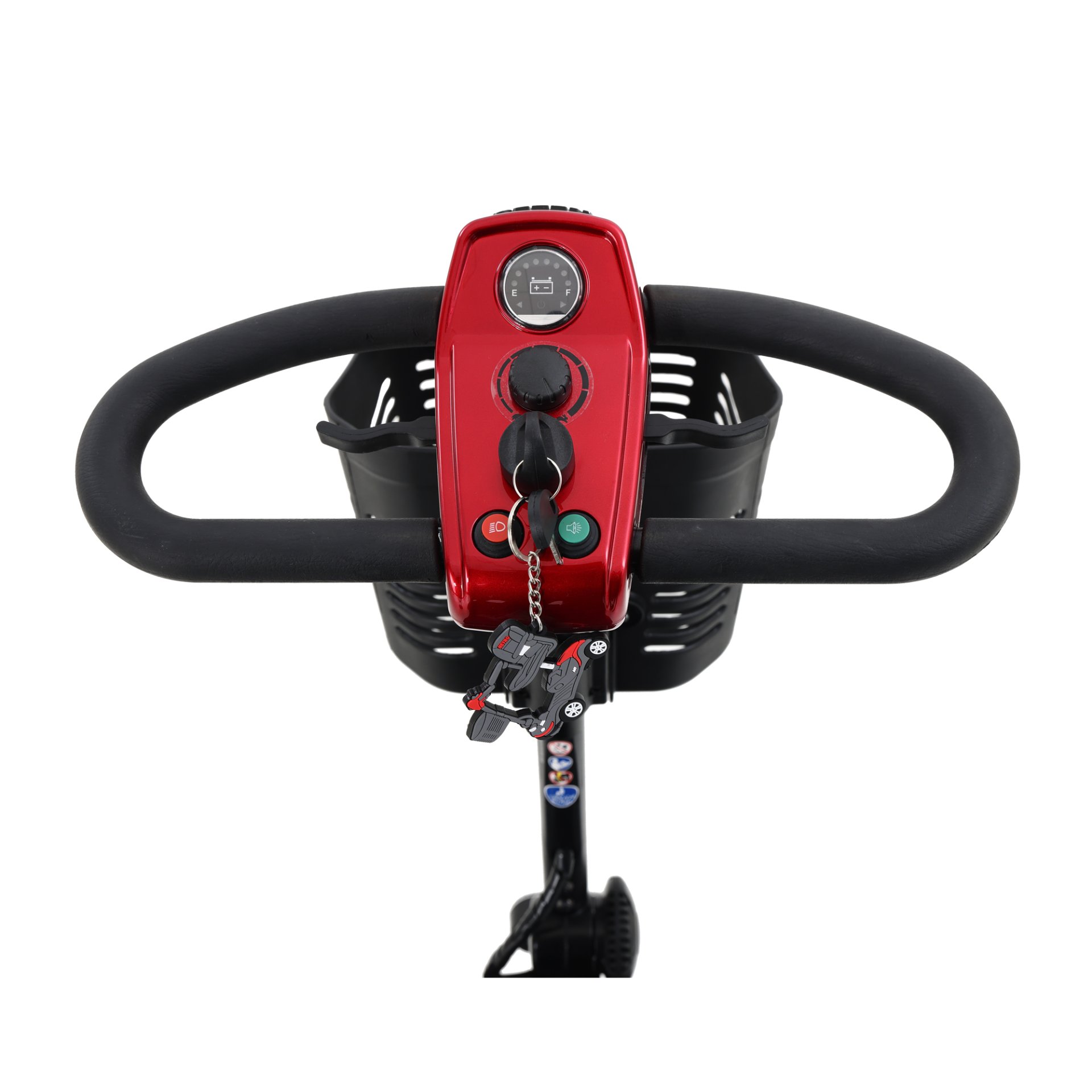 Max Sport - 4 Wheels Outdoor Compact Mobility Scooter With 2 Pieces X 12Ah Lead Acid Battery - Red - Image 7