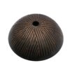Feather Pattern Amber Vessel Sink With Pop Up Drain, Oval Bathroom Basin - Amber - Image 10
