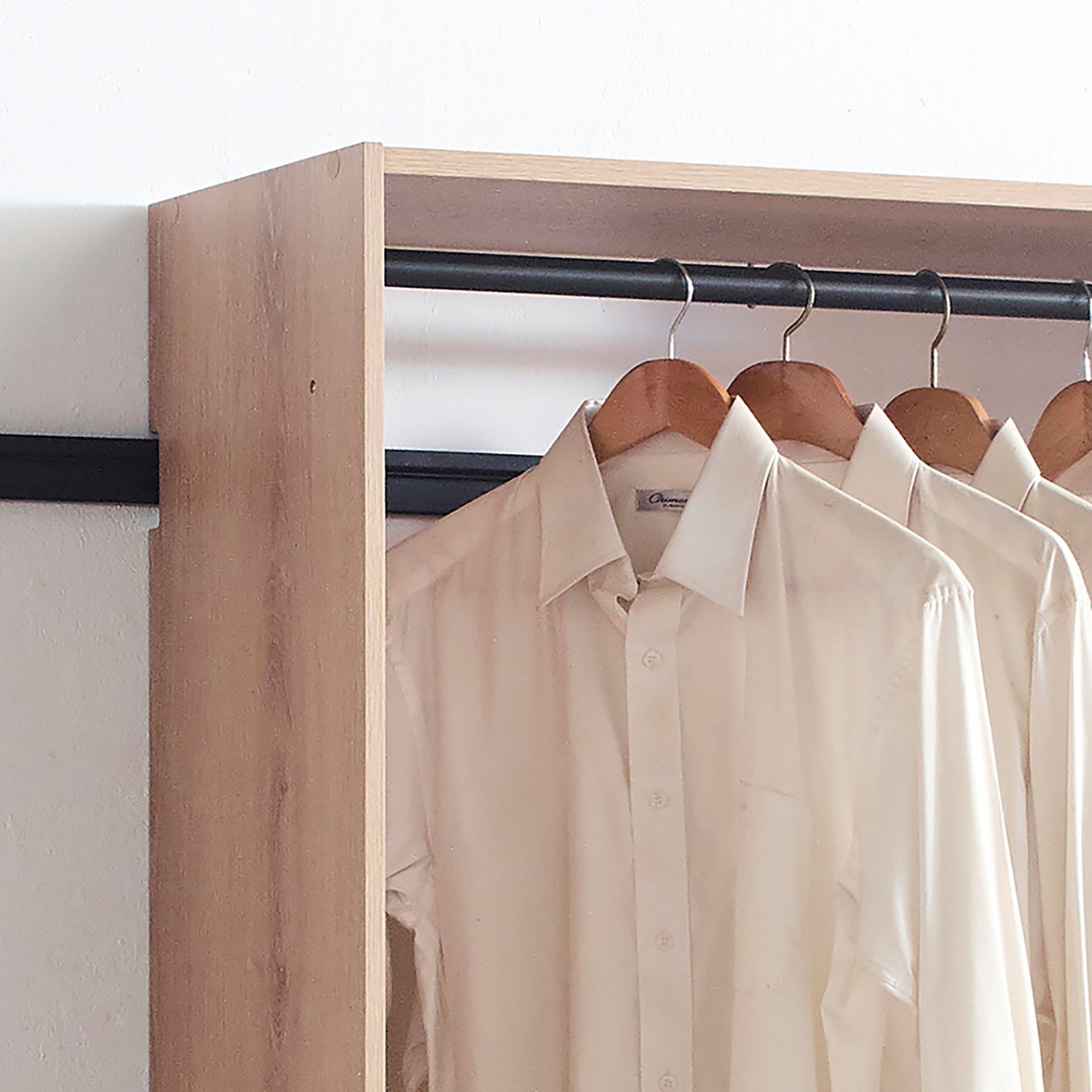 Devi - Wall Mounted Wood Closet System & Modular Units And Warm - Oak - Image 4