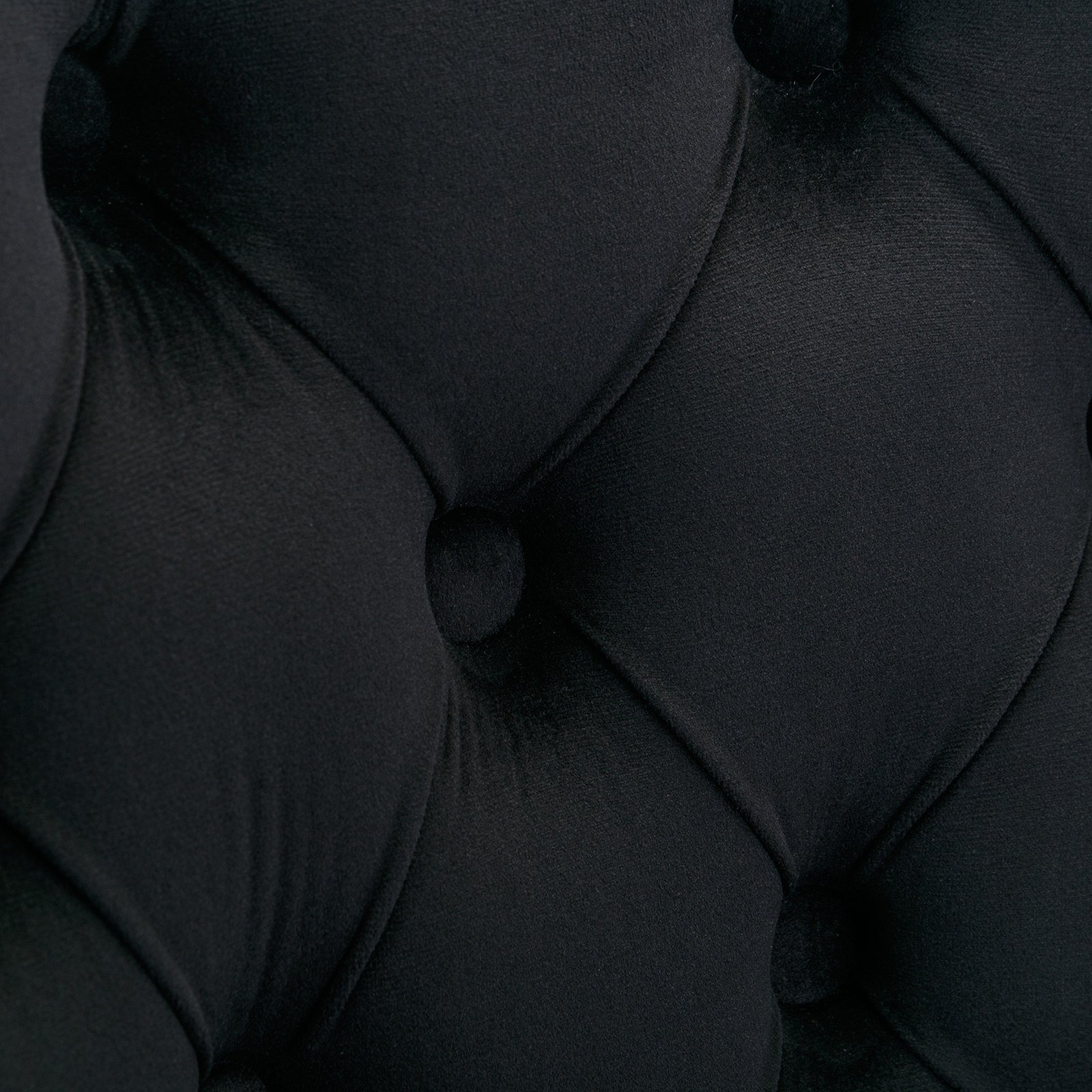 Thick Golden Swivel Velvet Barstools Adjusatble Seat Height From 27-35", Modern Upholstered Bar Stools With Backs Comfortable Tufted For Home Pub And Kitchen Island (Set of 2) - Black - Image 12