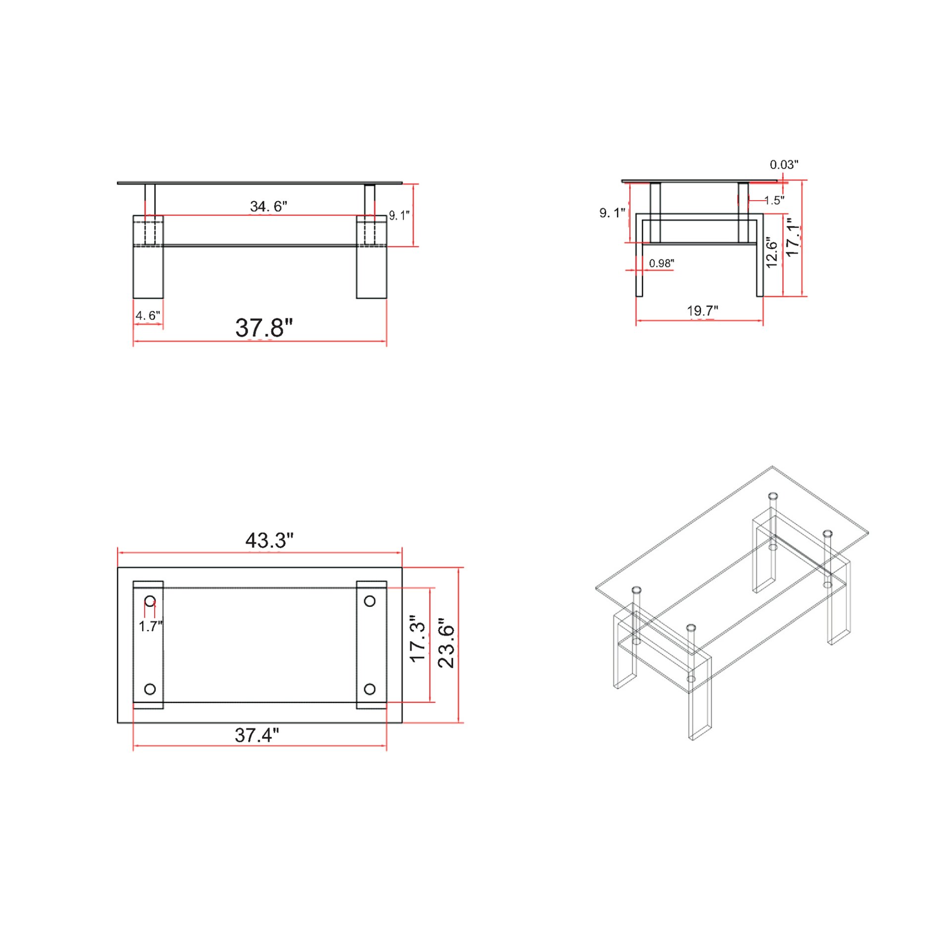 Zuma - Coffee Table - Walnut - Image 3