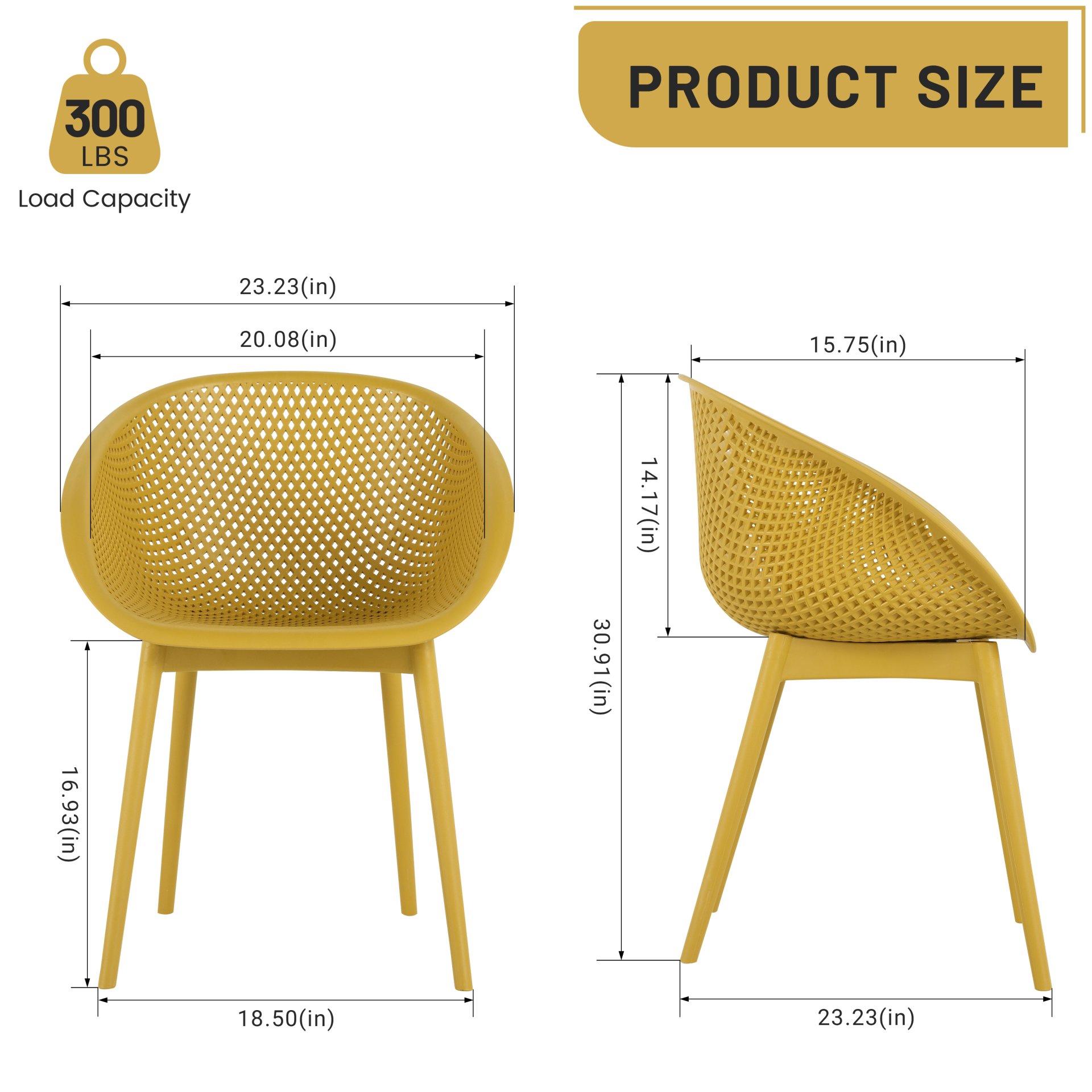 2 Pack Lounge Chair Set With Folding Square Table - Earthy Yellow / Khaki / White - Image 17