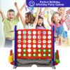 4 To Score Giant Game Set With Mesh Bag & Jumbo Connect 4 - Blue / Red - Image 9