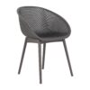 2 Lounge Chair Set With Round Table - Warm Grey / White - Image 4