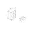 Avery - King Bedroom Set & Bookcase Headboard, Low Profile Bed, Spacious Drawers - Beige - Image 10