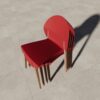 4 Piece Set Of Single Chairs With A Design Combining Modern And Traditional Elements, Durable And Comfortable - Crimson - Image 20