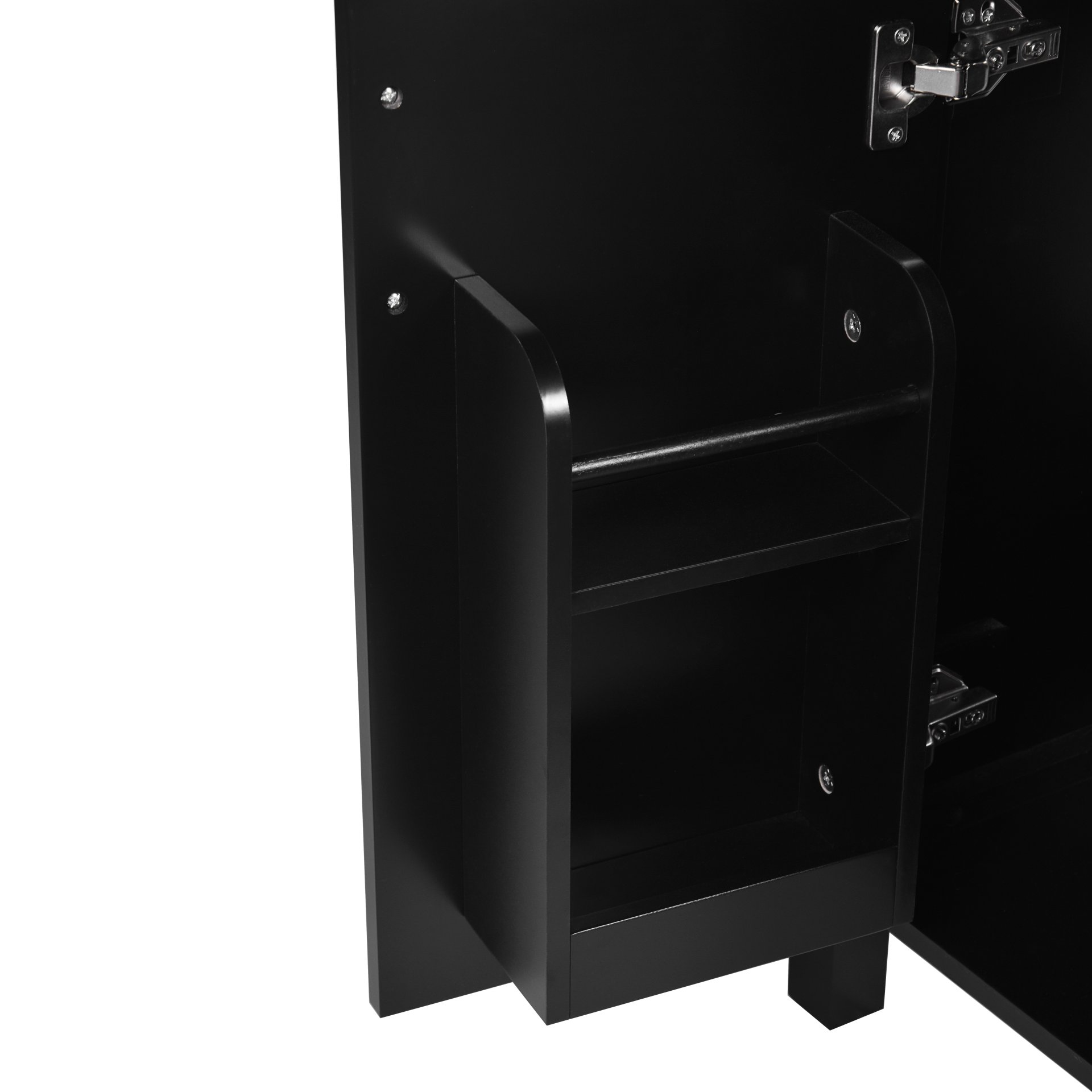 Bathroom Vanity With Sink, Soft Close Storage - Black - Image 16