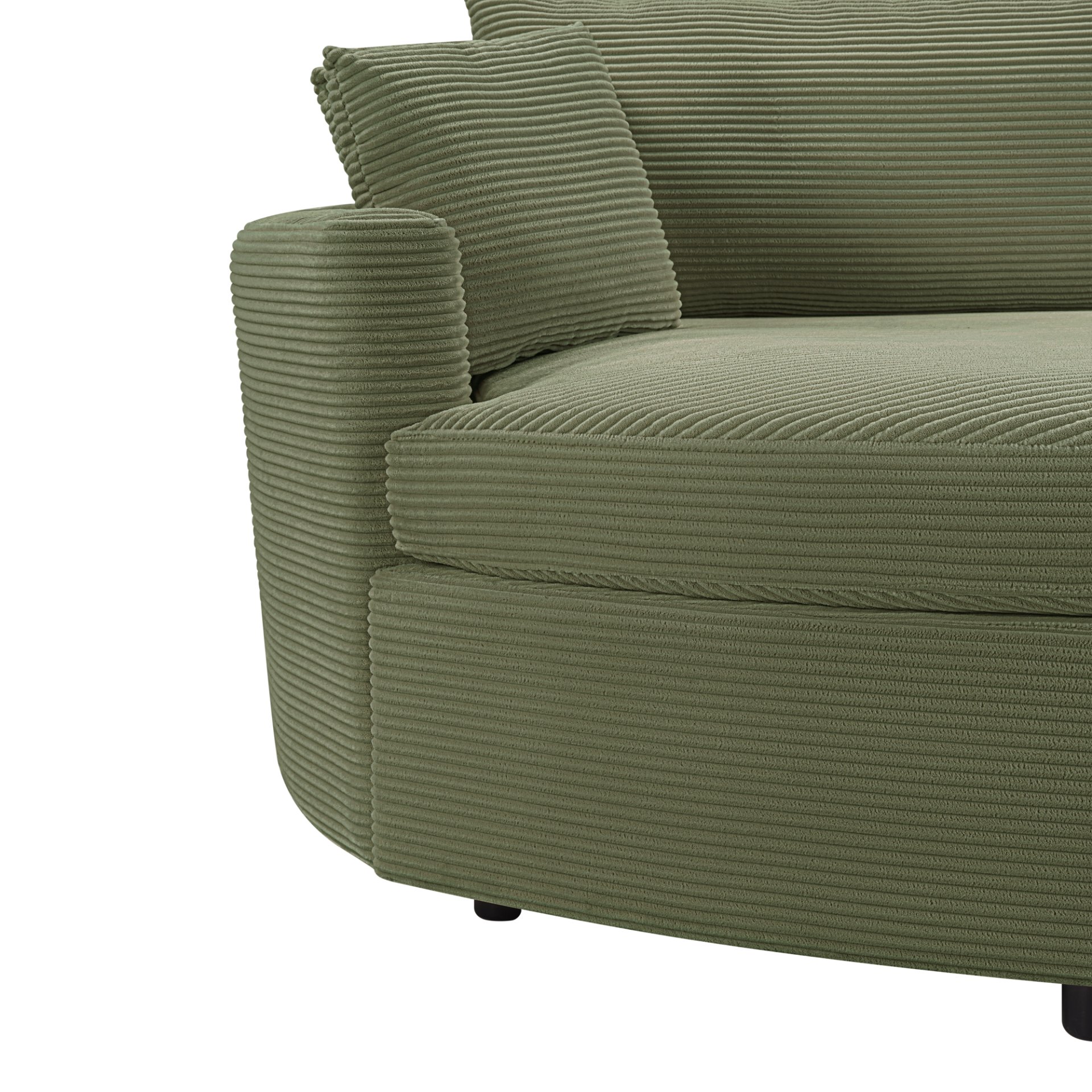 Oversized Double Chaise Lounge Sofa - Green - Image 12