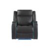 Blanca - Power Reclining 3 Piece Set With LED Lights, USB Connectivity, And Built In Speakers - Charcoal - Image 7