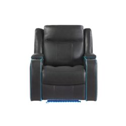 Blanca - Power Recliner With LED - Charcoal