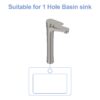 Single Handle Vessel Sink Faucet With Tall Spout For Bathroom Vanity - Brushed Nickel - Image 6