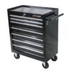 7 Drawers Multifunctional Tool Cart With Wheels - Black - Image 10