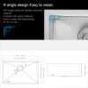 28" Undermount Kitchen Sink With, 10" Deep, Single Bowl, Rounded Corners - Brushed Nickel - Image 3