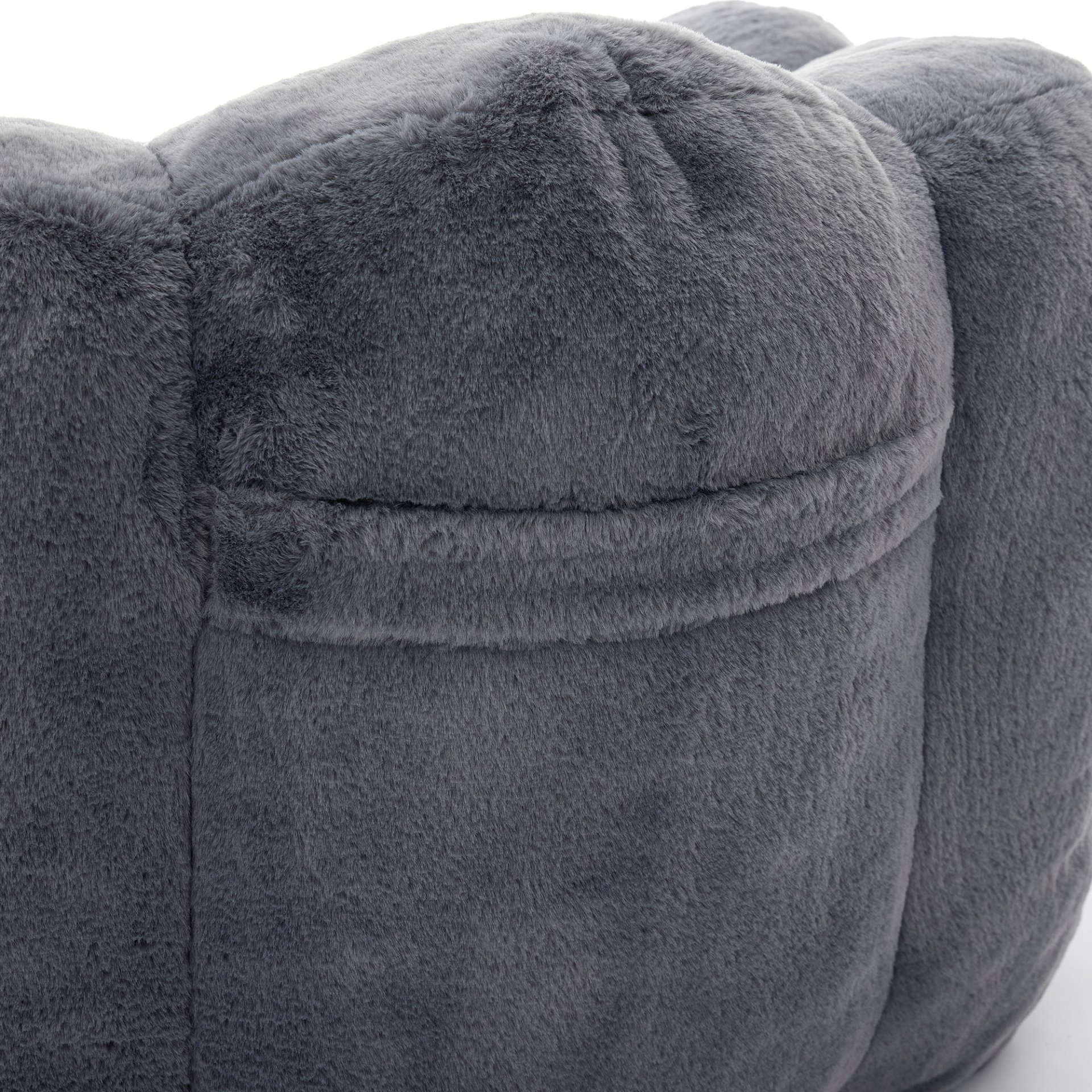 Lotus Compression Sofa Bean Bag With Pull Ring - Gray - Image 8