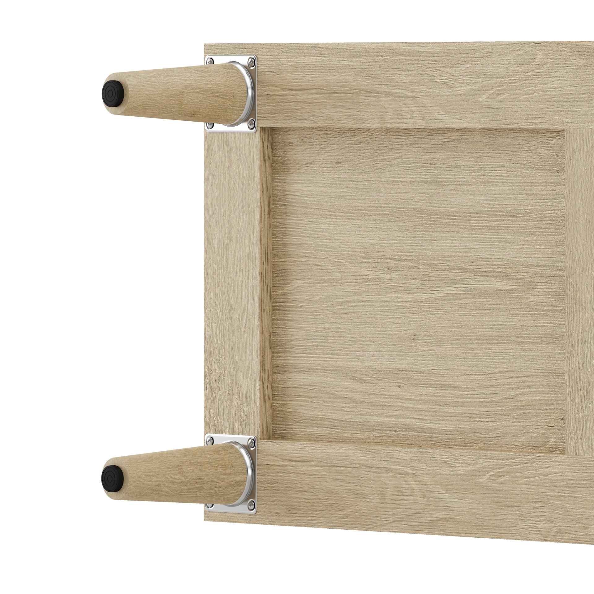 Rattan Buffet Cabinet With Storage, 4 Door Sideboard, Adjustable Shelves - Natural - Image 11